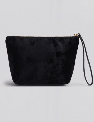 Blauer pochette in velluto F6DEBBY01/CLU [6d10be6f]