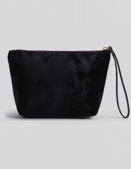 Blauer pochette in velluto F6DEBBY01/CLU [6d10be6f]