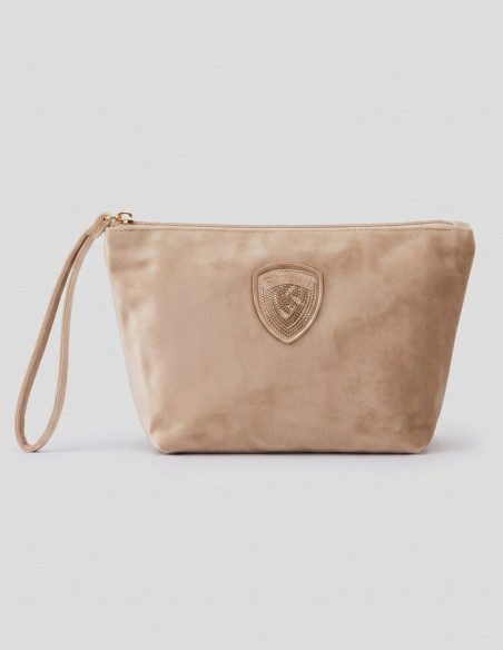 Blauer pochette in velluto F6DEBBY01/CLU [c4fe777f]