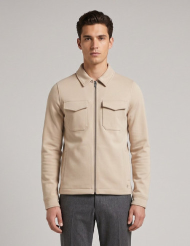 Markup felpa overshirt in misto cotone con zip MK9920007 [ccc9cd33]