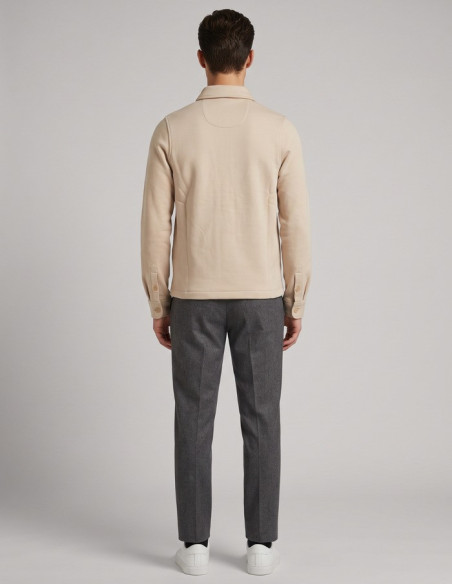 Markup felpa overshirt in misto cotone con zip MK9920007 [15ef8e3e]