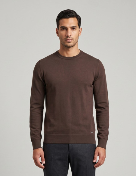 Markup maglia girocollo in misto viscosa MK20010 [690efdca]