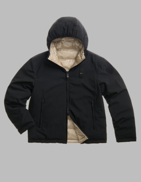 Blauer piumino reversibile nylon neoprene Ballard 26WBLUC06063-005480 [35df799b]