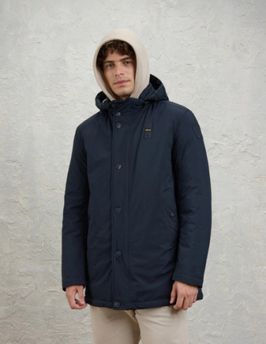 Blauer parka con cappuccio removibile Chester 26WBLUK03062-005480 [77b9b455]