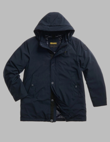 Blauer parka con cappuccio removibile Chester 26WBLUK03062-005480 [1cd27142]