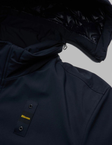 Blauer parka con cappuccio removibile Chester 26WBLUK03062-005480 [abcfb046]