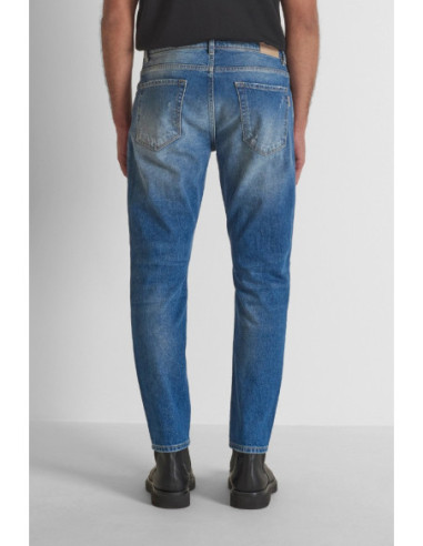 Antony Morato jeans slim fit alla caviglia in denim blu Argon MMDT00264-FA750624-W02316 [06cce38a]
