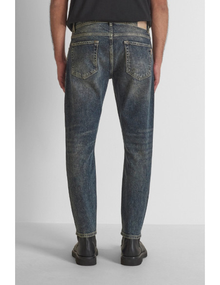 Antony Morato jeans slim fit alla caviglia in denim blu Argon MMDT00264-FA750624-W02318 [c9dc0a95]