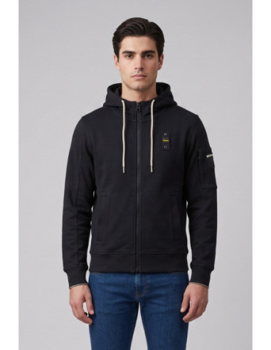 Blauer felpa con tasca con zip Cardinton 26WBLUF02316-007963 [f7ba8301]