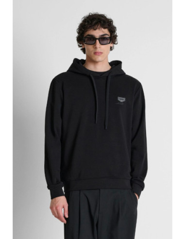 Antony Morato felpa cappuccio relaxed fit in cotone con placca logo MMFL01148-FA150222 [92da6d0f]