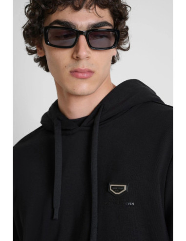 Antony Morato felpa cappuccio relaxed fit in cotone con placca logo MMFL01148-FA150222 [4bfc2e02]