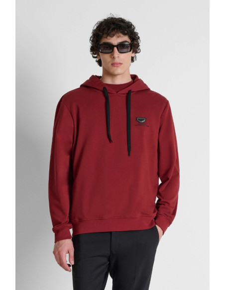 Antony Morato felpa cappuccio relaxed fit in cotone con placca logo MMFL01148-FA150222 [5d90895a]
