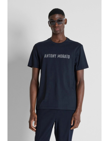 Antony Morato t-shirt regular in jersey con logo MMKS02703-FA100240 [5aa562af]