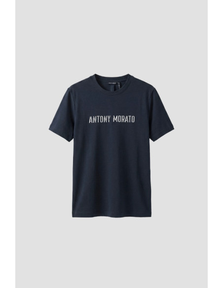 Antony Morato t-shirt regular in jersey con logo MMKS02703-FA100240 [31cea7b8]
