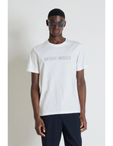 Antony Morato t-shirt regular in jersey con logo MMKS02703-FA100240 [b7789364]