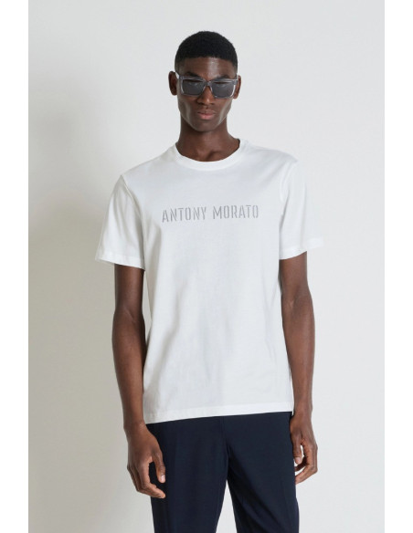 Antony Morato t-shirt regular in jersey con logo MMKS02703-FA100240 [b7789364]