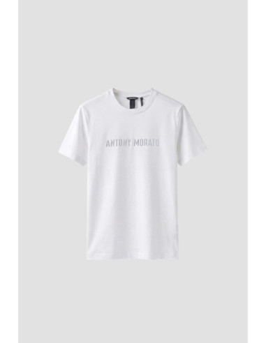 Antony Morato t-shirt regular in jersey con logo MMKS02703-FA100240 [dc135673]