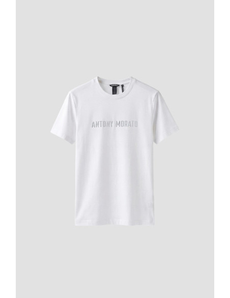 Antony Morato t-shirt regular in jersey con logo MMKS02703-FA100240 [dc135673]