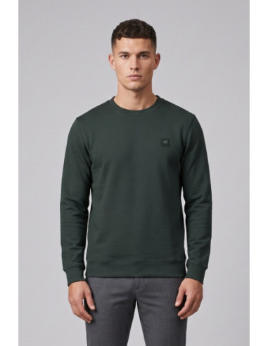 Antony Morato felpa girocollo regular fit in interlock con logo MMFL01171-FA150168 [cb1be606]