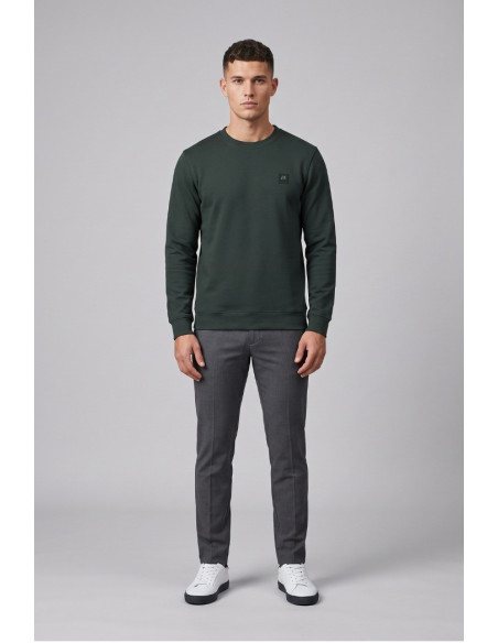 Antony Morato felpa girocollo regular fit in interlock con logo MMFL01171-FA150168 [a520640f]
