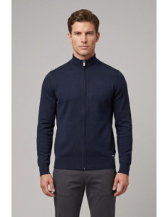 Markup cardigan lupetto con zip in misto viscosa MK20016 [f9f6c30b]