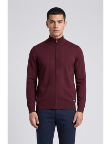 Markup cardigan lupetto con zip in misto viscosa MK20016 [7003aa09]