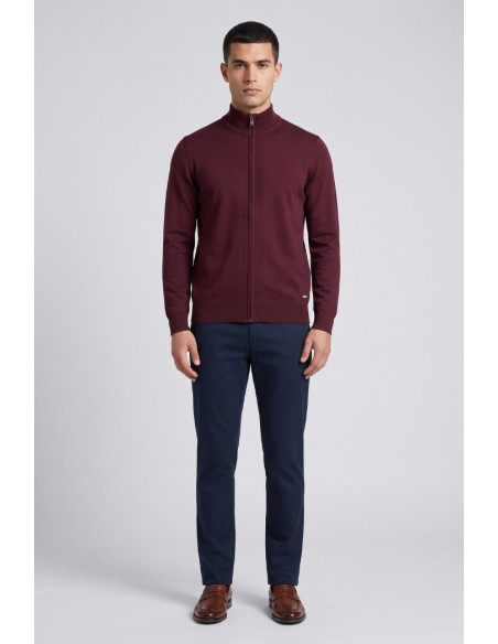 Markup cardigan lupetto con zip in misto viscosa MK20016 [1e382800]