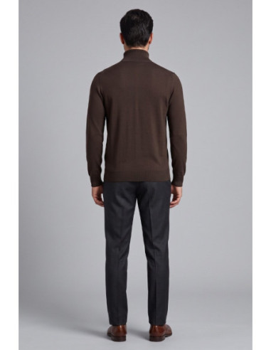 Markup cardigan lupetto con zip in misto viscosa MK20016 [e2cc97eb]