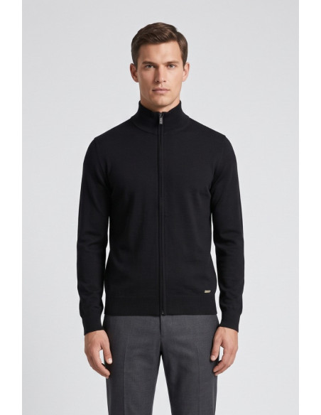 Markup cardigan lupetto con zip in misto viscosa MK20016 [49eac181]