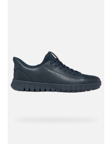 Geox sneaker in pelle con laccio elastico Flextride Plus U65MAA0009B [a066f62a]