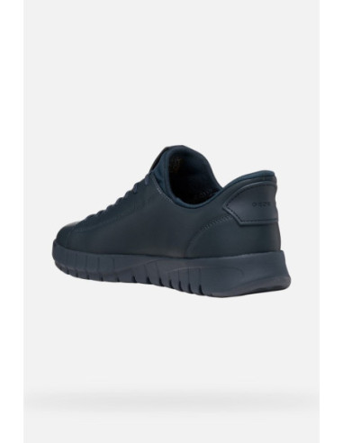 Geox sneaker in pelle con laccio elastico Flextride Plus U65MAA0009B [ce5d7423]
