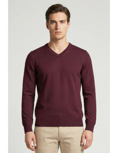 Markup maglia scollo a V in misto viscosa MK20011 [18217248]