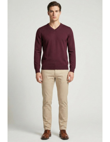 Markup maglia scollo a V in misto viscosa MK20011 [734ab75f]