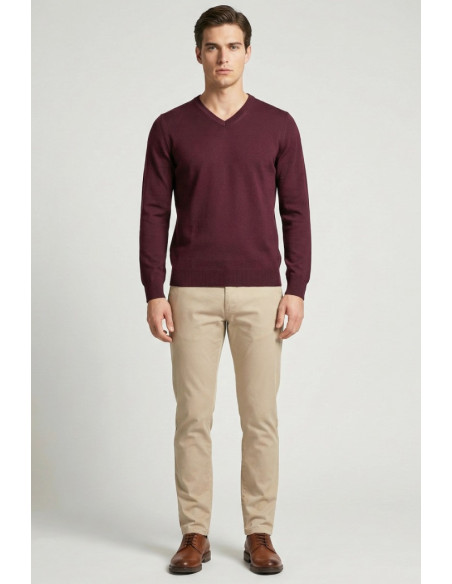 Markup maglia scollo a V in misto viscosa MK20011 [734ab75f]