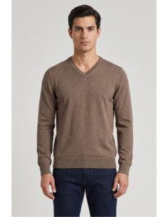 Markup maglia scollo a V in misto viscosa MK20011 [6768897f]