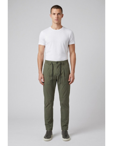 Camouflage pantalone con laccio in misto cotone DAVIS-P10 [029e75aa]