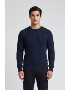 Markup maglia girocollo punto treccia in misto viscosa MK2900041 [e9d93351]