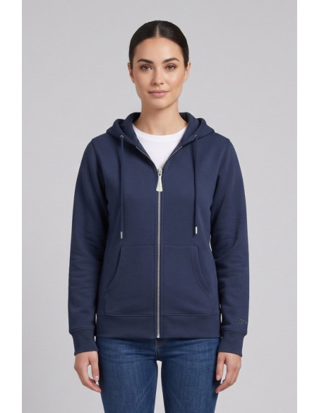 Markup felpa con cappuccio e zip in misto cotone MW9620001 [5276b2ad]