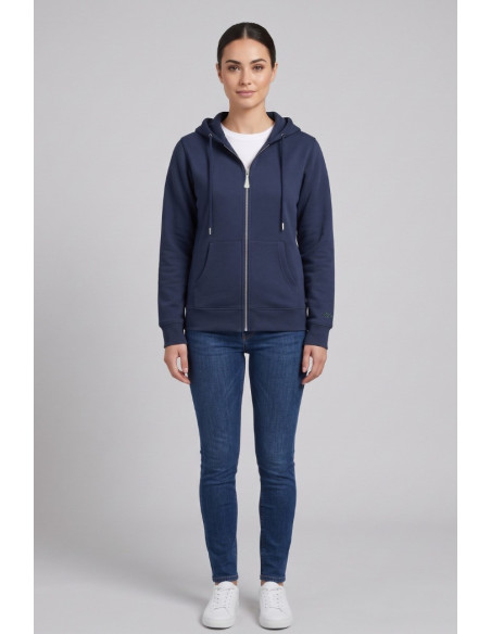 Markup felpa con cappuccio e zip in misto cotone MW9620001 [3c4d30a4]