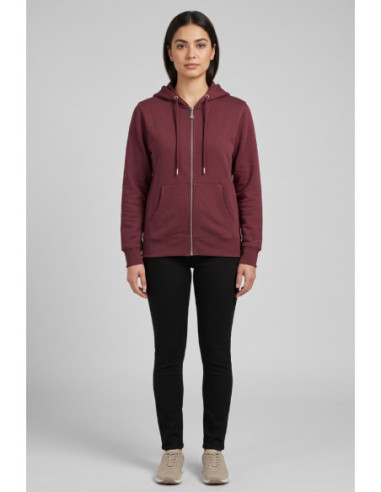 Markup felpa con cappuccio e zip in misto cotone MW9620001 [67330ad9]