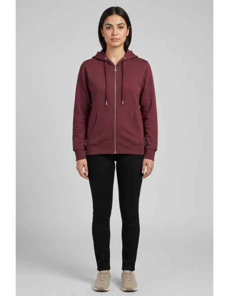 Markup felpa con cappuccio e zip in misto cotone MW9620001 [67330ad9]
