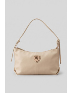Blauer borsa a tracolla in ecopelle F6RAMA02/WHI [531f28ca]