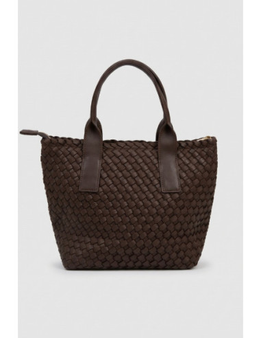 Blauer borsa tote con trama intrecciata F6HOMEXS01/NEO [b5d77dbb]