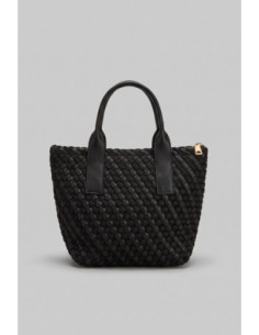 Blauer borsa tote con trama intrecciata F6HOMEXS01/NEO [1ef12bd1] 2
