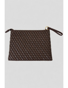 Blauer pochette con trama intrecciata F6TUNG02/NEO [14fc16ad] 2