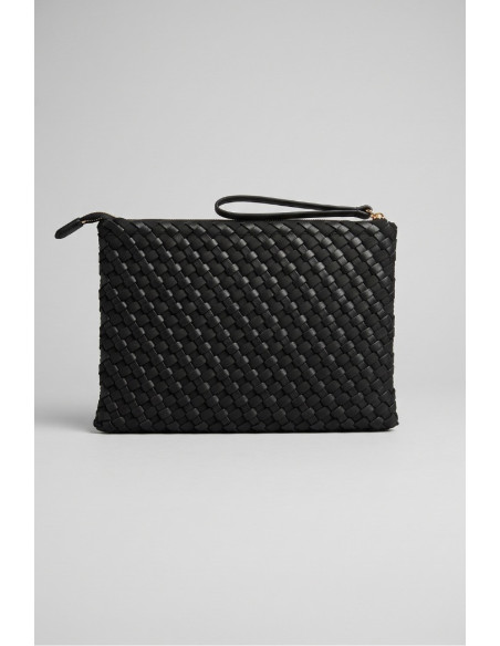 Blauer pochette con trama intrecciata F6TUNG02/NEO [bfda40c7]
