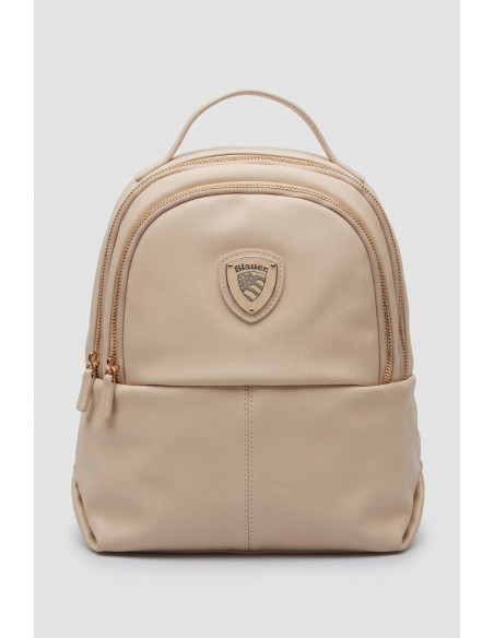 Blauer zaino in ecopelle con logo F6VOLD02/WHI [0885095a]