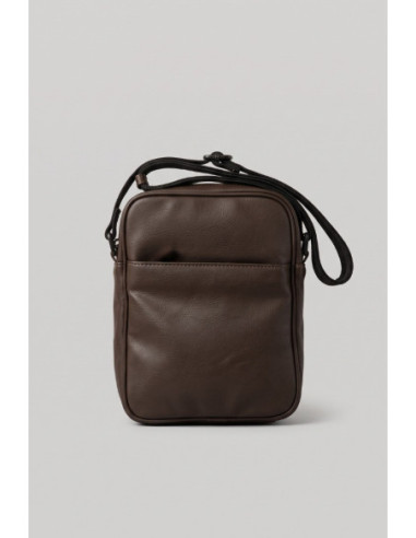 Blauer borsa a tracolla in ecopelle F6FORT03/BRO [3c87a283]