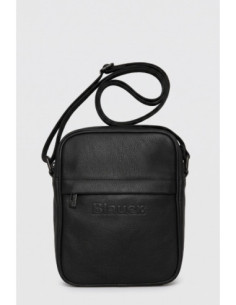 Blauer borsa a tracolla in ecopelle F6FORT03/BRO [97a1f4e9]