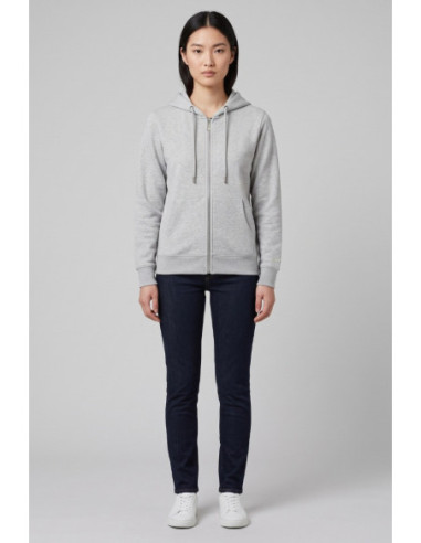 Markup felpa con cappuccio e zip in misto cotone MW9620001 [d4dc3413]